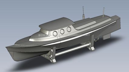 SolidWorks遙控船模型設計與多格式圖紙分享