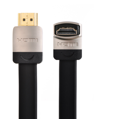 綠聯HD122 HDMI 1.4 90度彎頭扁平高清數據線 空間優化與穩定連接的明智之選
